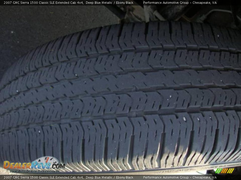 2007 GMC Sierra 1500 Classic SLE Extended Cab 4x4 Deep Blue Metallic / Ebony Black Photo #24
