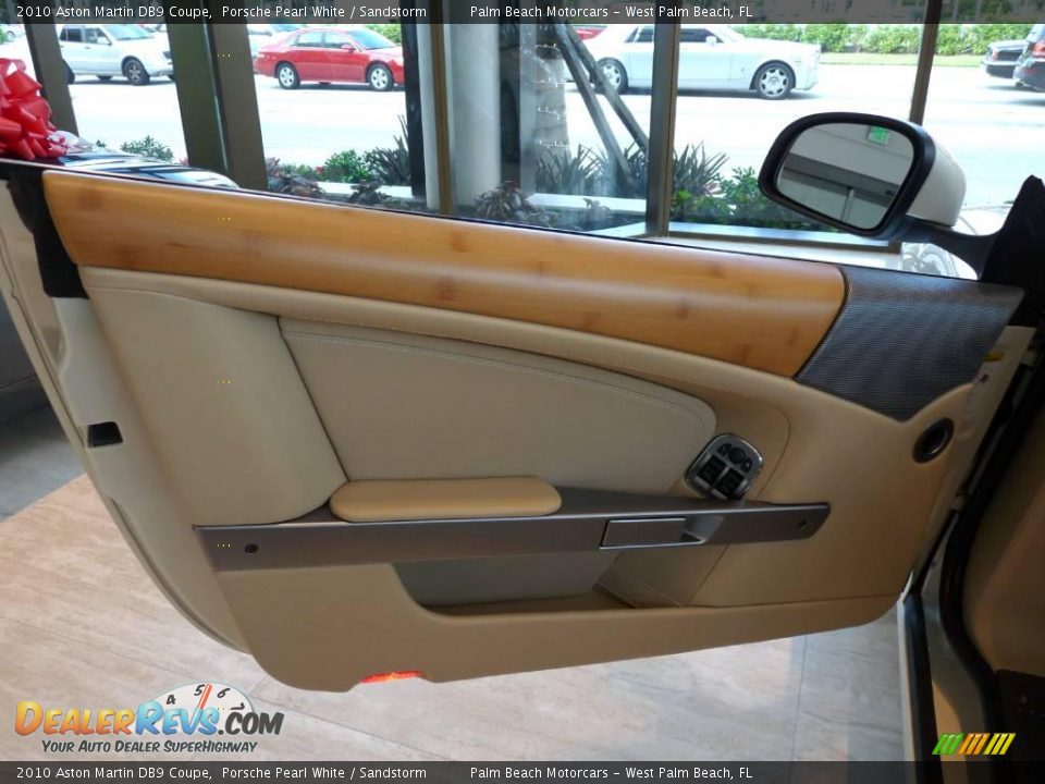 2010 Aston Martin DB9 Coupe Porsche Pearl White / Sandstorm Photo #7