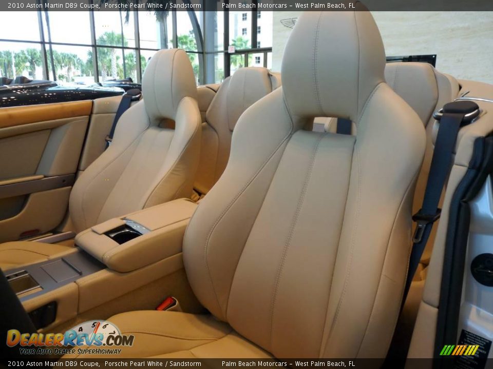 2010 Aston Martin DB9 Coupe Porsche Pearl White / Sandstorm Photo #9