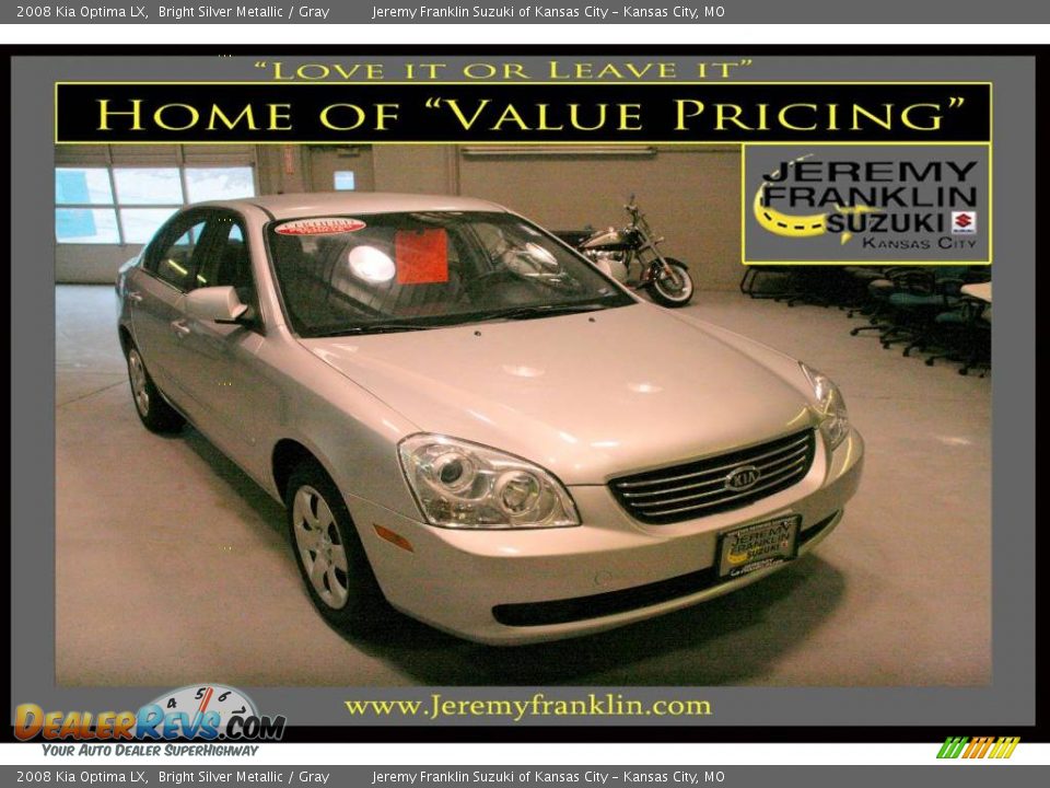2008 Kia Optima LX Bright Silver Metallic / Gray Photo #1