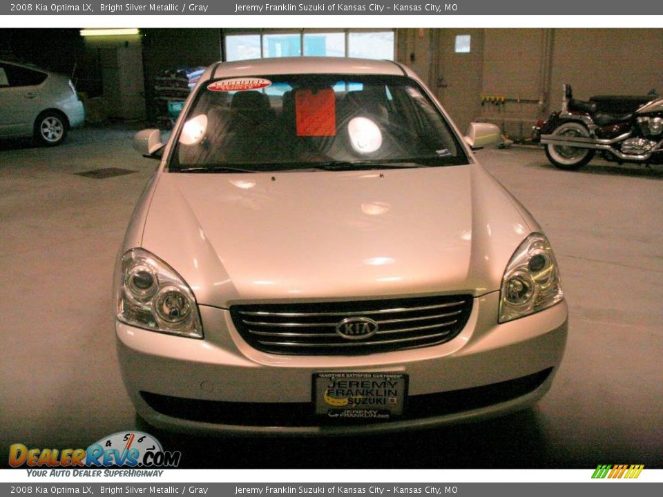 2008 Kia Optima LX Bright Silver Metallic / Gray Photo #2