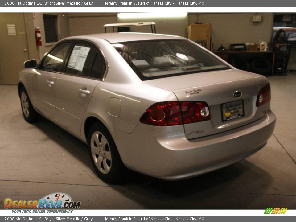 2008 Kia Optima LX Bright Silver Metallic / Gray Photo #4