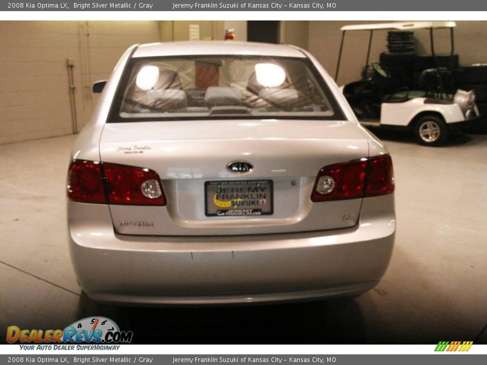 2008 Kia Optima LX Bright Silver Metallic / Gray Photo #5