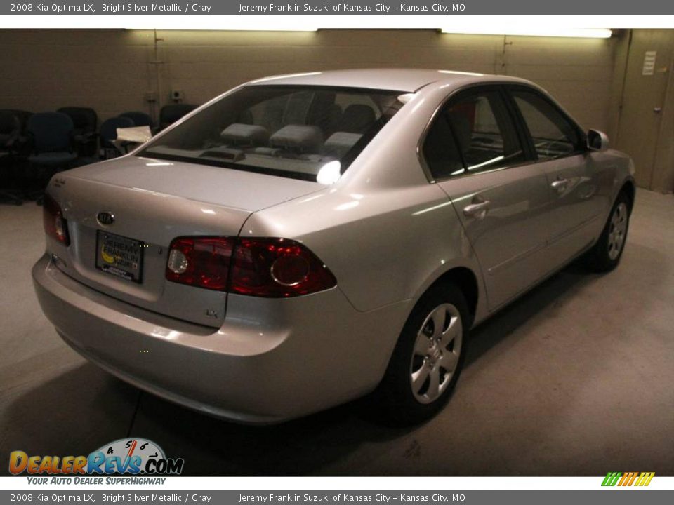 2008 Kia Optima LX Bright Silver Metallic / Gray Photo #6