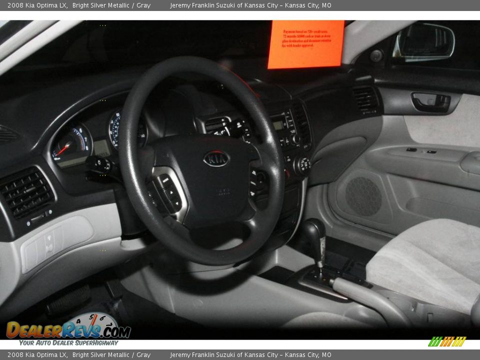 2008 Kia Optima LX Bright Silver Metallic / Gray Photo #7