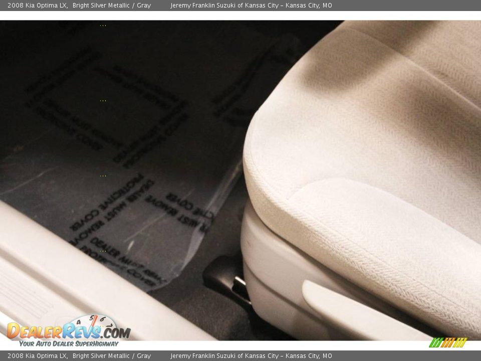 2008 Kia Optima LX Bright Silver Metallic / Gray Photo #8