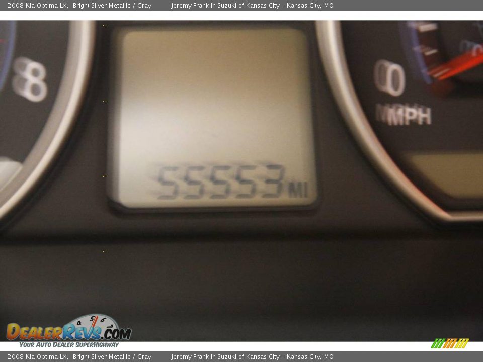 2008 Kia Optima LX Bright Silver Metallic / Gray Photo #10