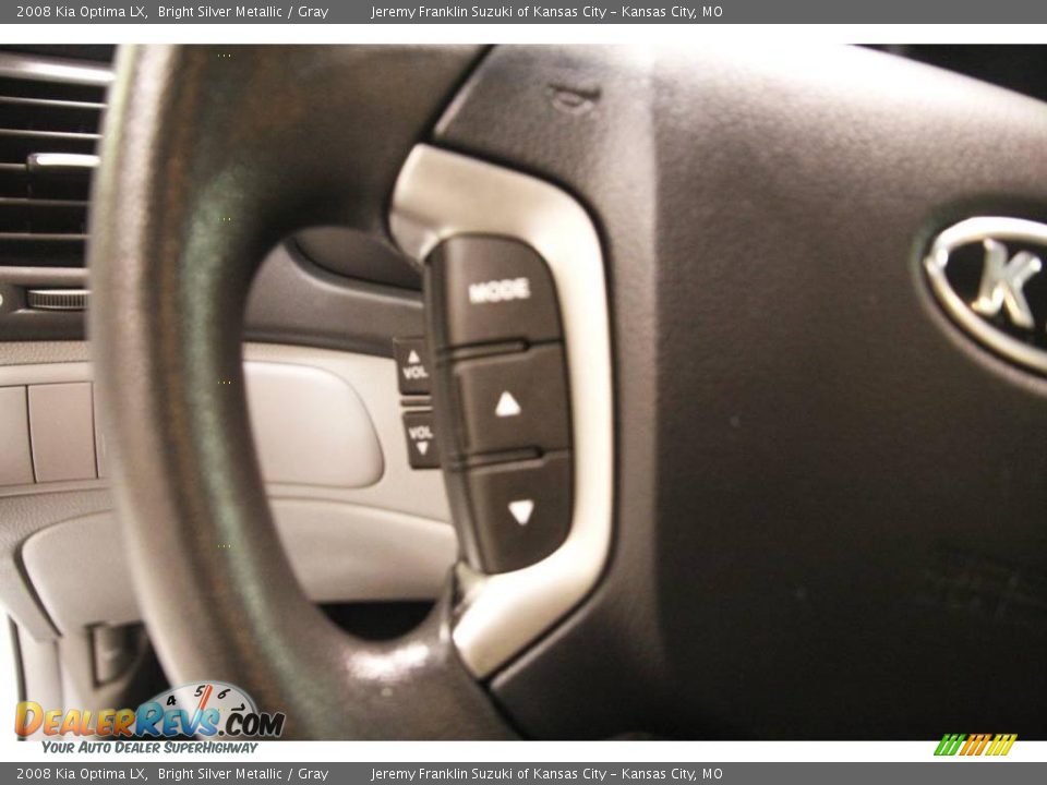 2008 Kia Optima LX Bright Silver Metallic / Gray Photo #11
