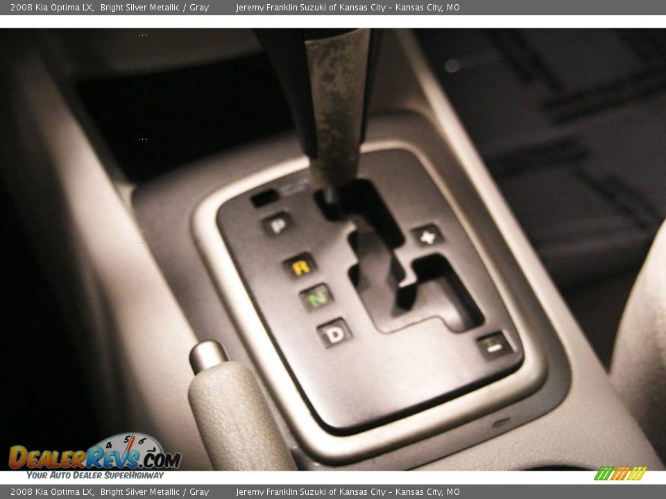 2008 Kia Optima LX Bright Silver Metallic / Gray Photo #12