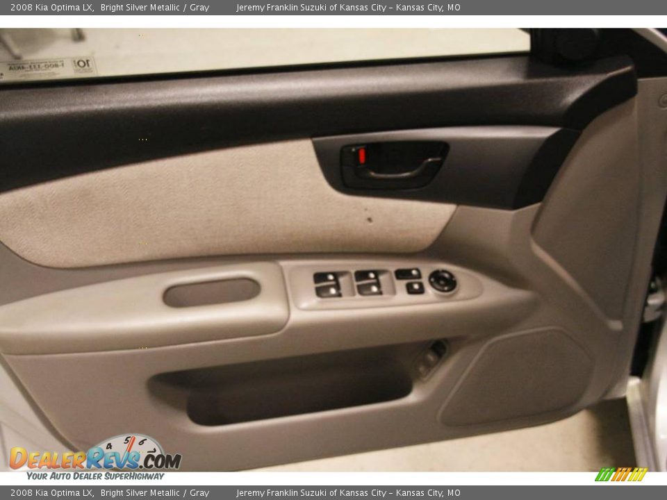 2008 Kia Optima LX Bright Silver Metallic / Gray Photo #14