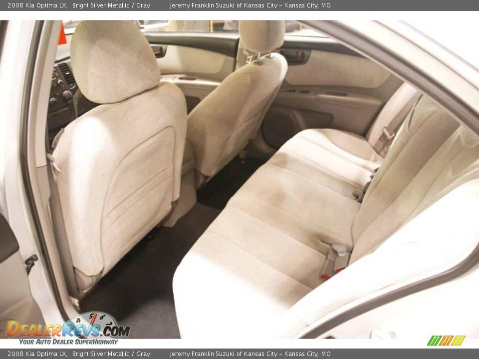 2008 Kia Optima LX Bright Silver Metallic / Gray Photo #15