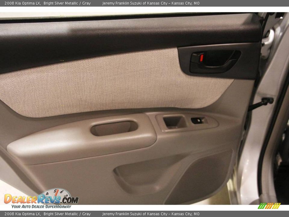 2008 Kia Optima LX Bright Silver Metallic / Gray Photo #16