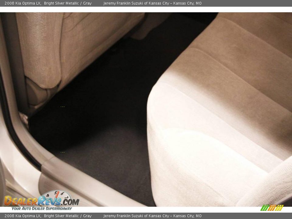 2008 Kia Optima LX Bright Silver Metallic / Gray Photo #17