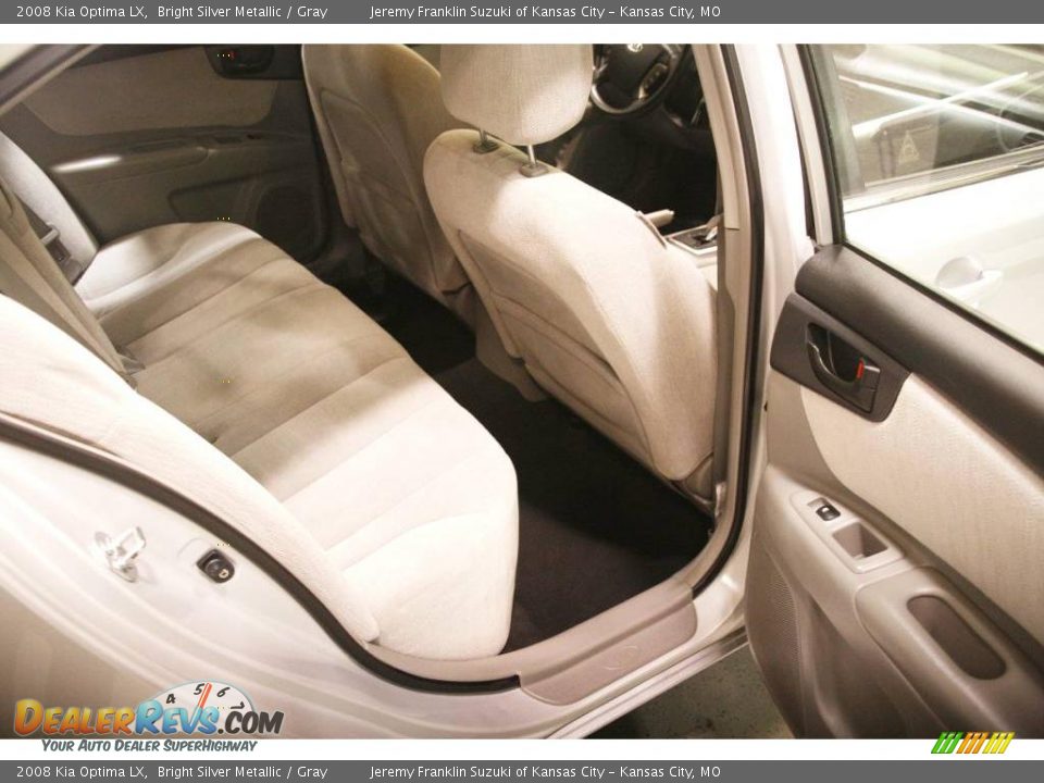 2008 Kia Optima LX Bright Silver Metallic / Gray Photo #19