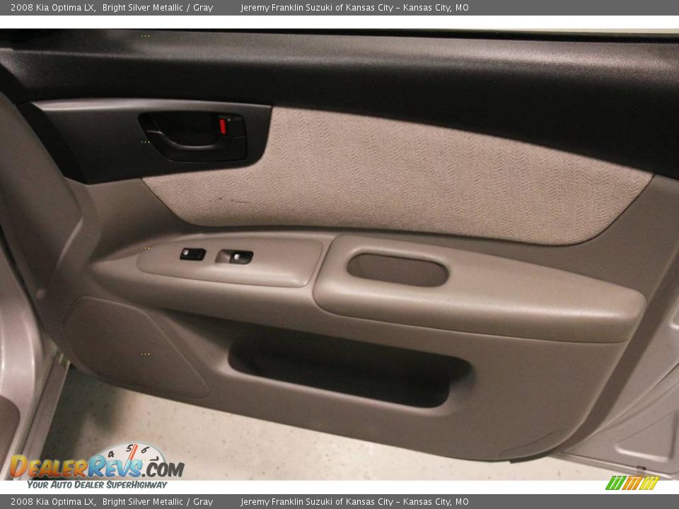 2008 Kia Optima LX Bright Silver Metallic / Gray Photo #22