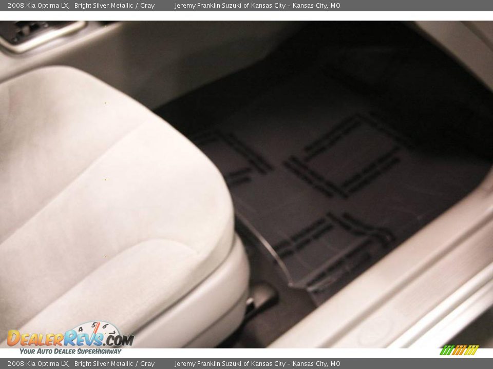 2008 Kia Optima LX Bright Silver Metallic / Gray Photo #23