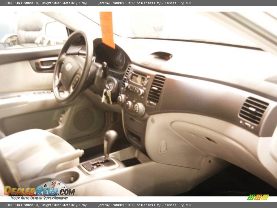 2008 Kia Optima LX Bright Silver Metallic / Gray Photo #24