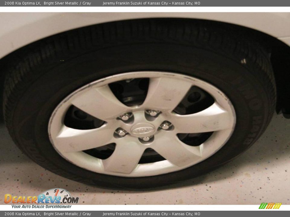 2008 Kia Optima LX Bright Silver Metallic / Gray Photo #25