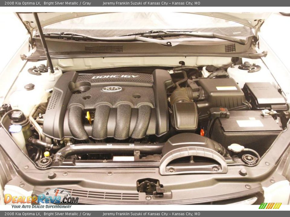 2008 Kia Optima LX Bright Silver Metallic / Gray Photo #26
