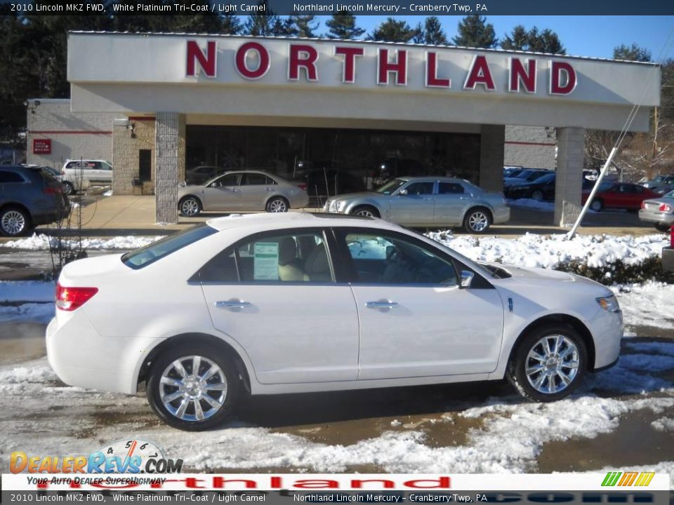 2010 Lincoln MKZ FWD White Platinum Tri-Coat / Light Camel Photo #1