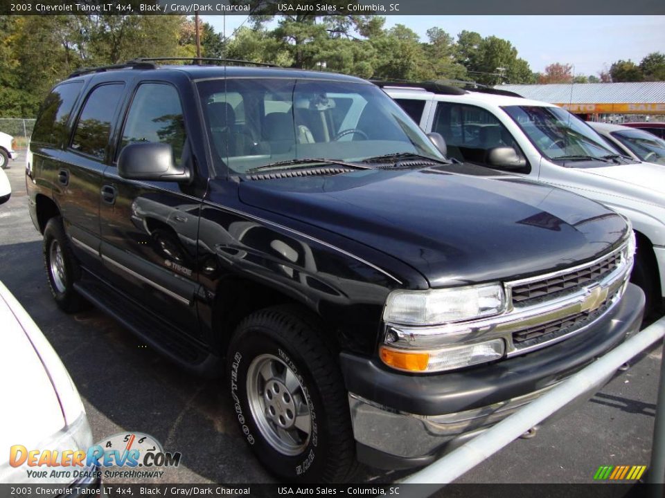 2003 Chevrolet Tahoe LT 4x4 Black / Gray/Dark Charcoal Photo #1