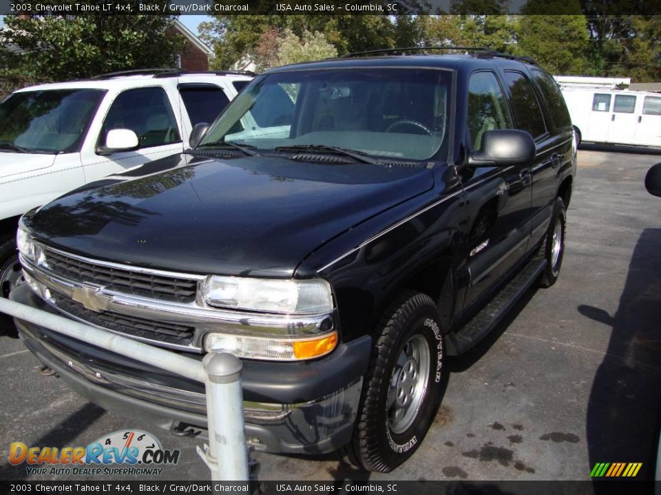 2003 Chevrolet Tahoe LT 4x4 Black / Gray/Dark Charcoal Photo #2