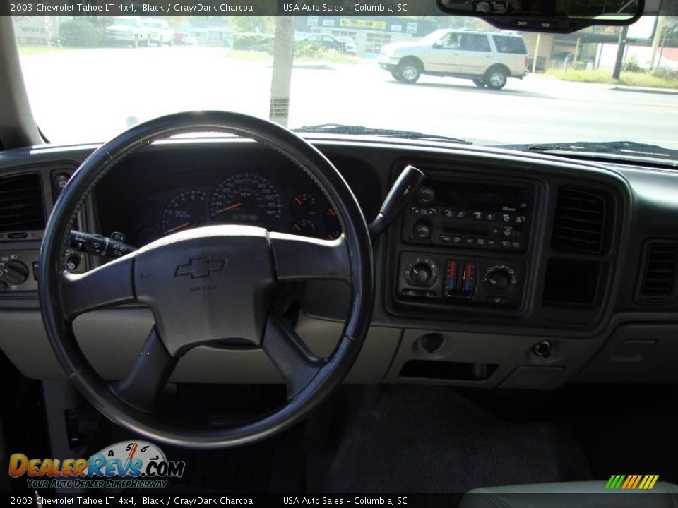 2003 Chevrolet Tahoe LT 4x4 Black / Gray/Dark Charcoal Photo #3
