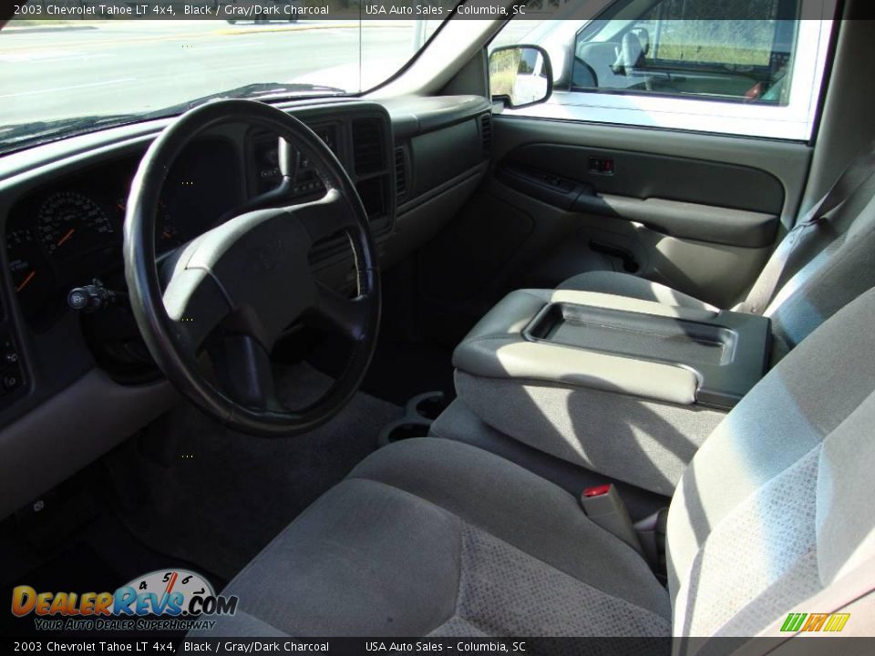 2003 Chevrolet Tahoe LT 4x4 Black / Gray/Dark Charcoal Photo #4