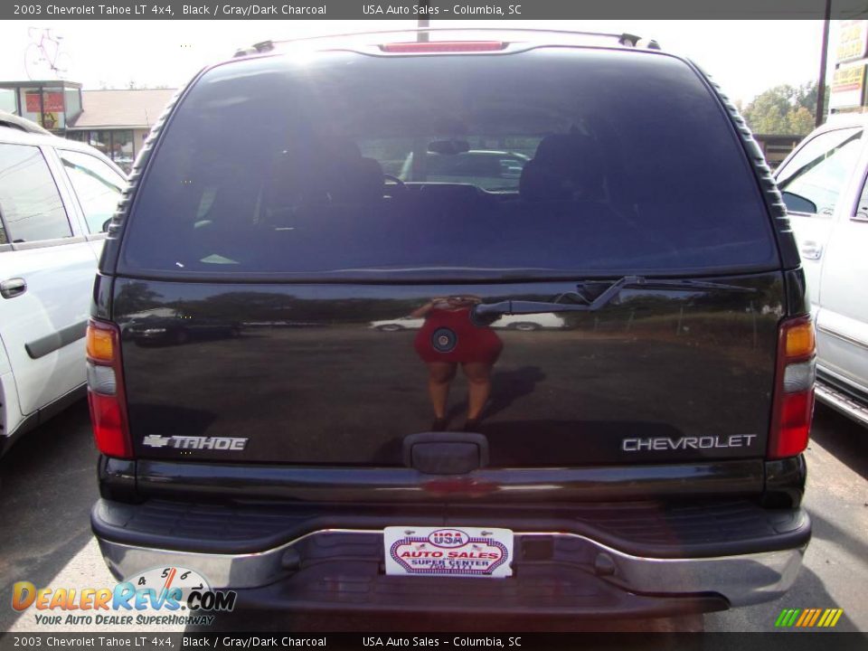 2003 Chevrolet Tahoe LT 4x4 Black / Gray/Dark Charcoal Photo #7