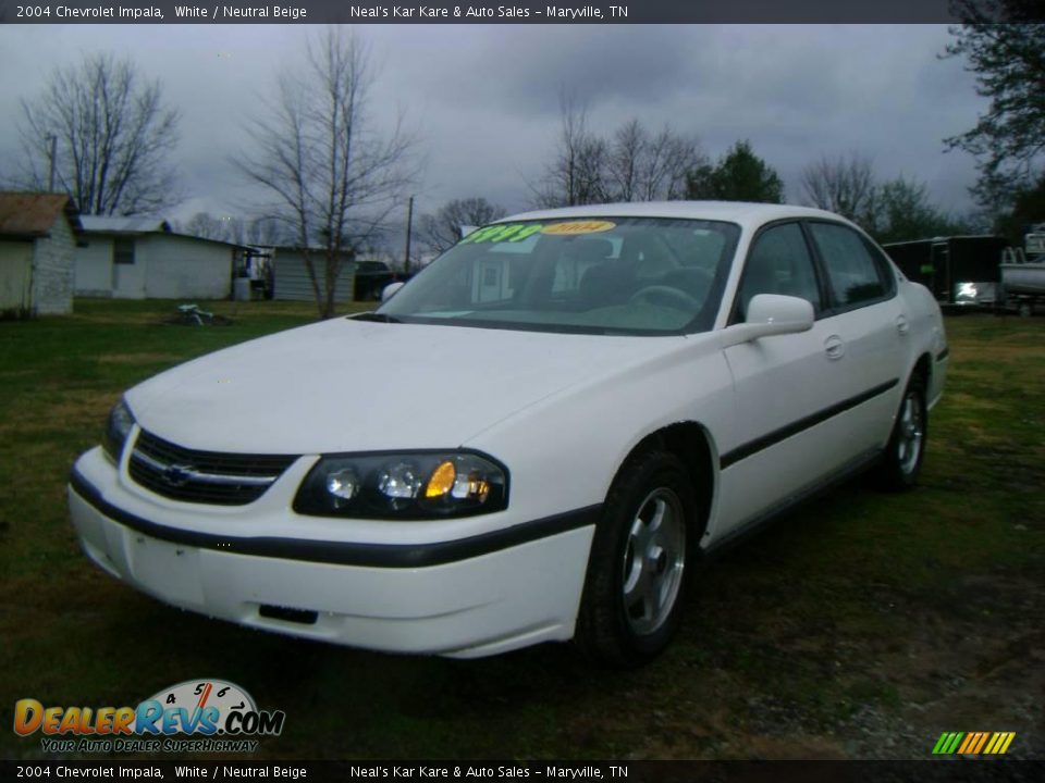 2004 Chevrolet Impala White / Neutral Beige Photo #1