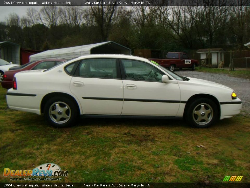 2004 Chevrolet Impala White / Neutral Beige Photo #3