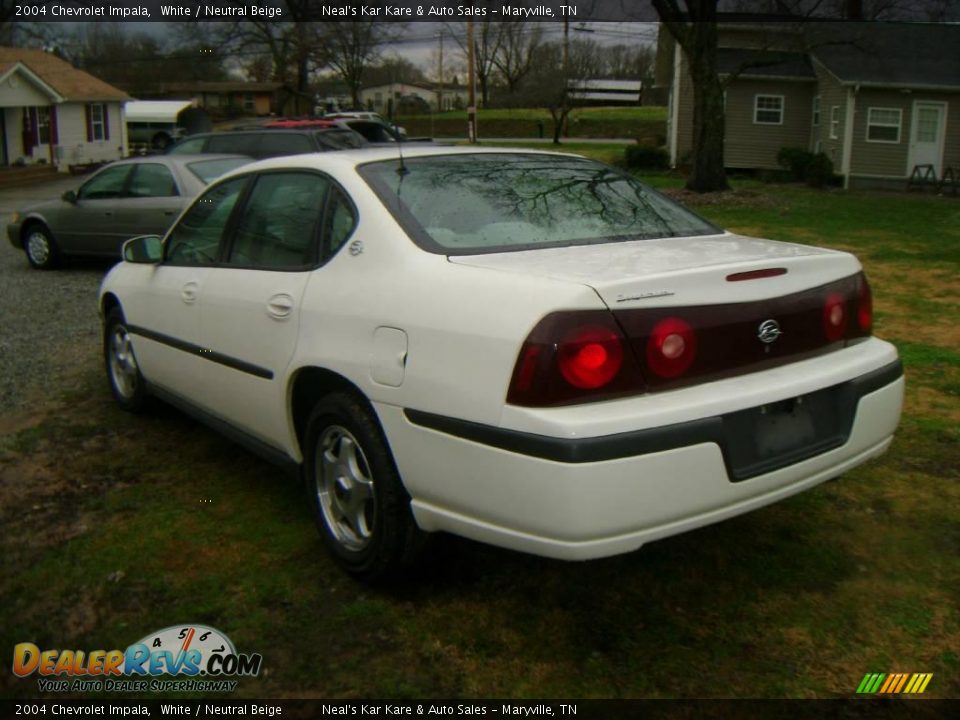 2004 Chevrolet Impala White / Neutral Beige Photo #6