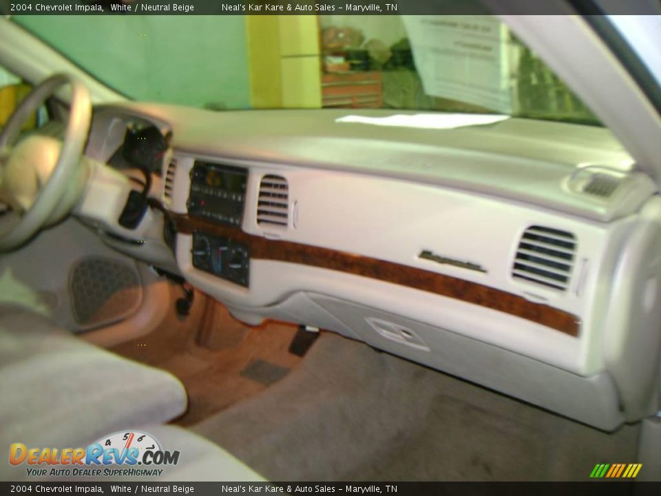 2004 Chevrolet Impala White / Neutral Beige Photo #13