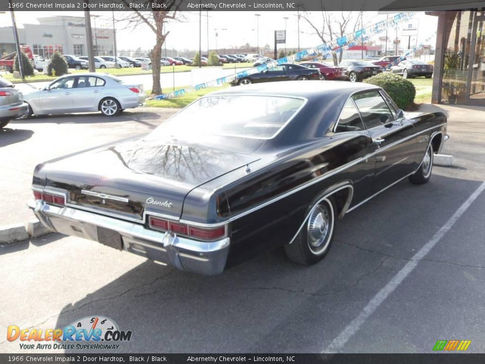 1966 Chevrolet Impala 2 Door Hardtop Black / Black Photo #4