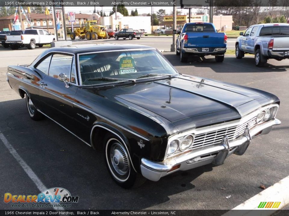 1966 Chevrolet Impala 2 Door Hardtop Black / Black Photo #5