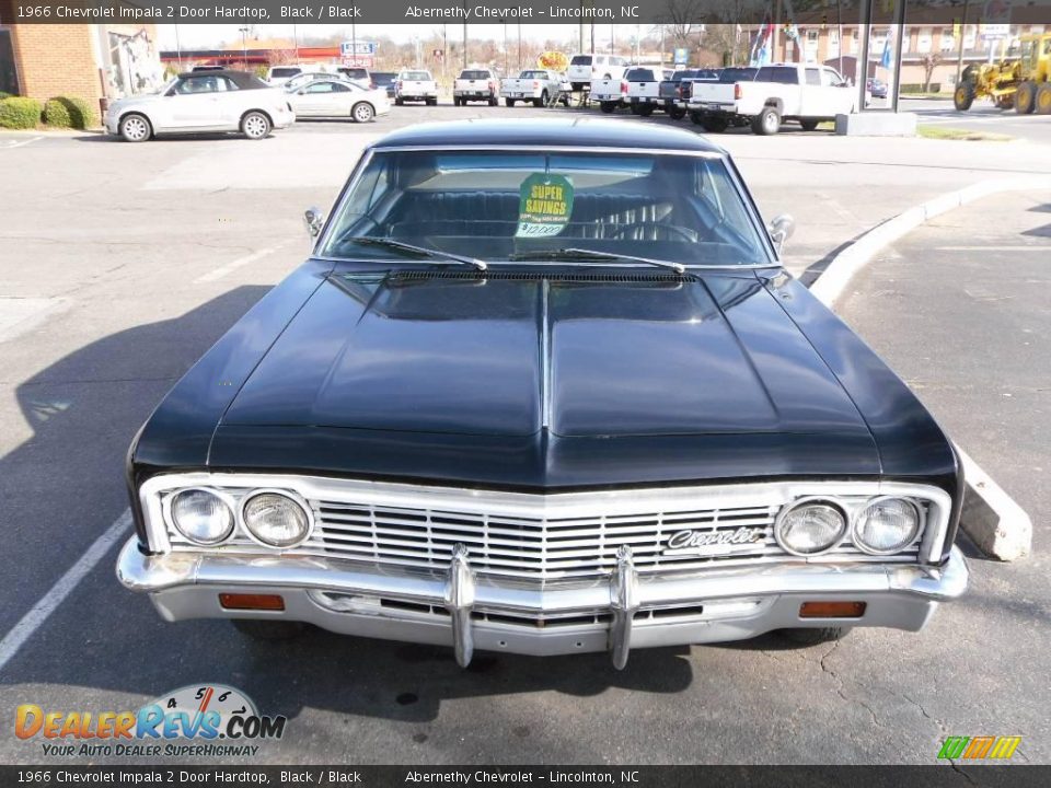 1966 Chevrolet Impala 2 Door Hardtop Black / Black Photo #6