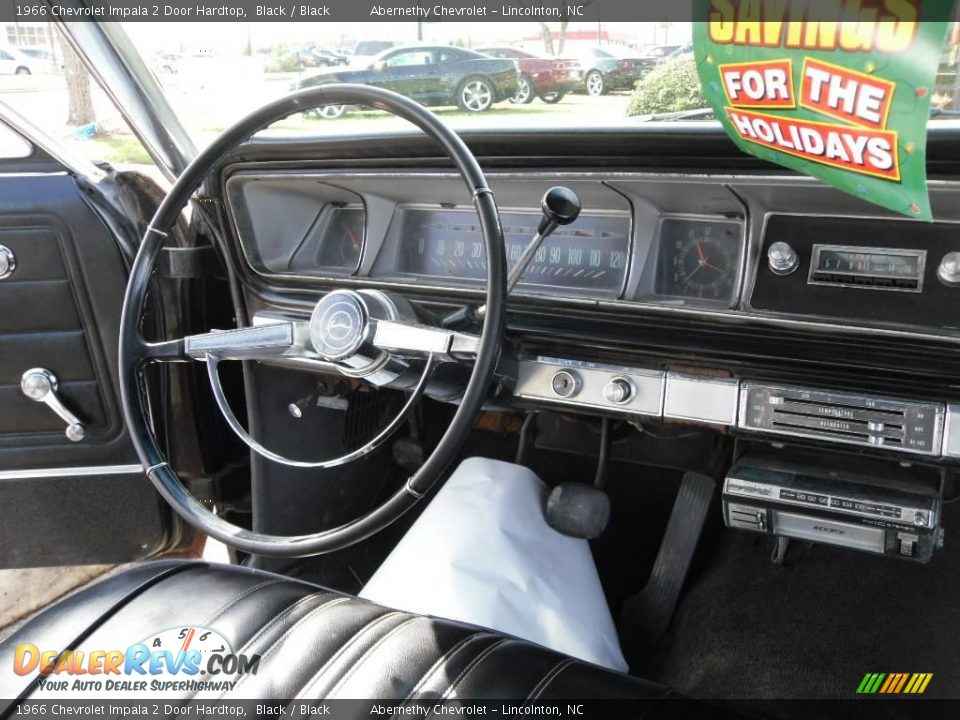 1966 Chevrolet Impala 2 Door Hardtop Black / Black Photo #14