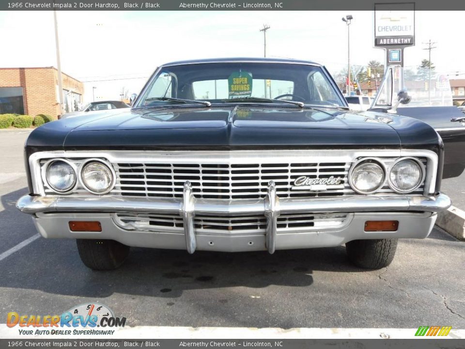 1966 Chevrolet Impala 2 Door Hardtop Black / Black Photo #16