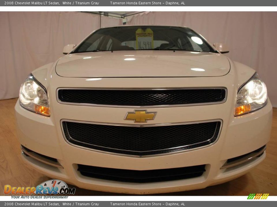2008 Chevrolet Malibu LT Sedan White / Titanium Gray Photo #8