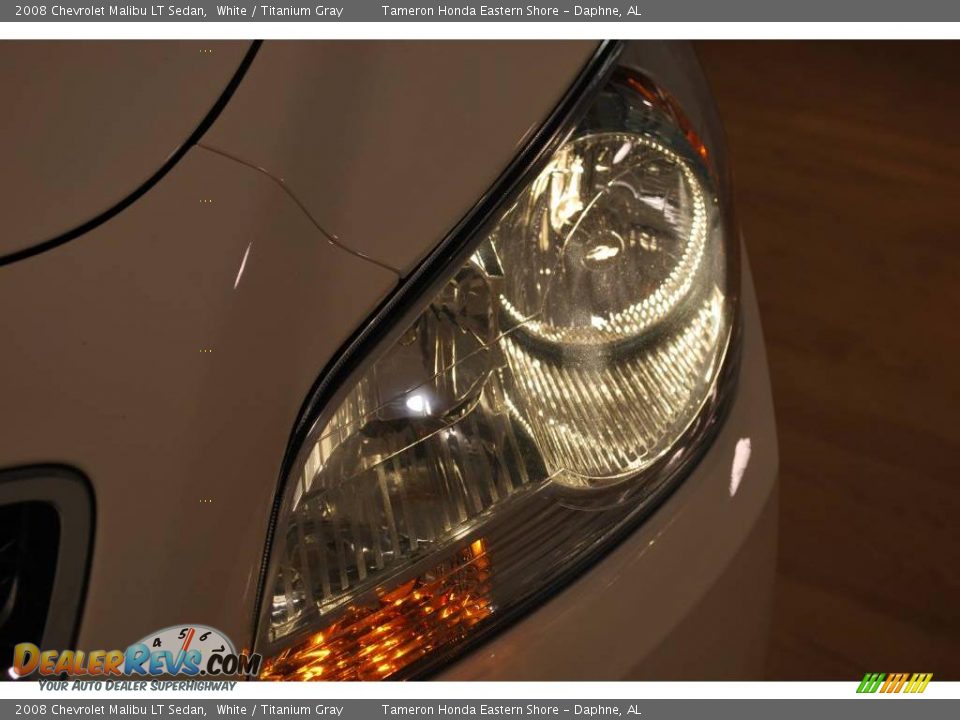 2008 Chevrolet Malibu LT Sedan White / Titanium Gray Photo #9