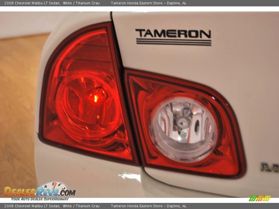 2008 Chevrolet Malibu LT Sedan White / Titanium Gray Photo #10