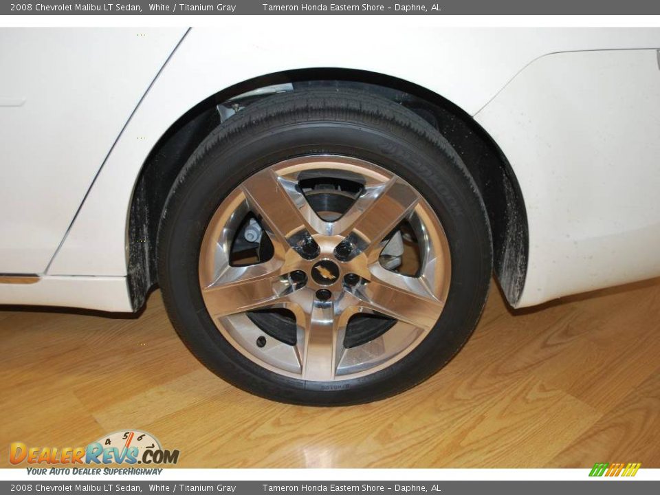 2008 Chevrolet Malibu LT Sedan White / Titanium Gray Photo #11