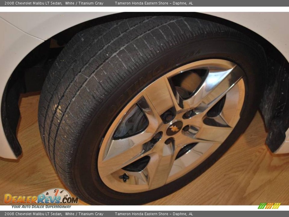 2008 Chevrolet Malibu LT Sedan White / Titanium Gray Photo #12