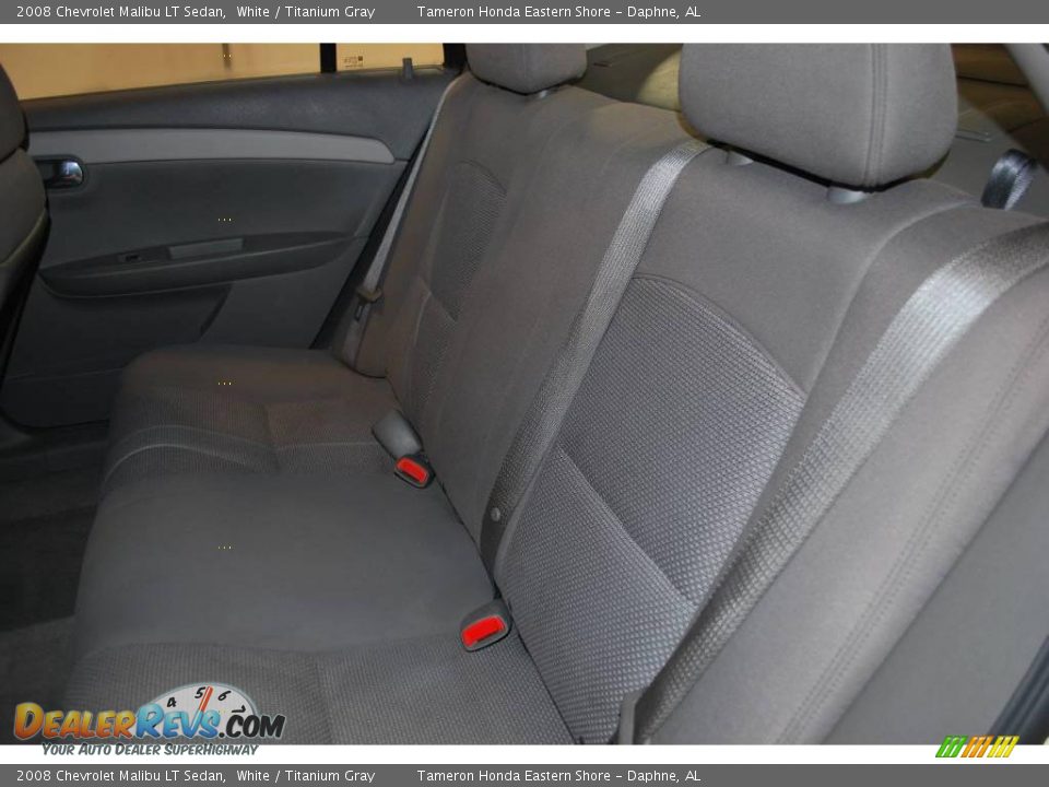 2008 Chevrolet Malibu LT Sedan White / Titanium Gray Photo #21