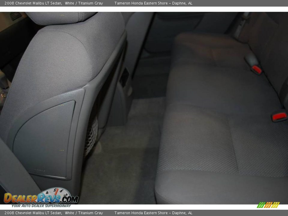 2008 Chevrolet Malibu LT Sedan White / Titanium Gray Photo #22