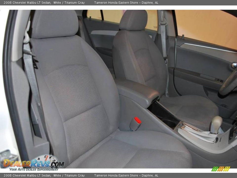2008 Chevrolet Malibu LT Sedan White / Titanium Gray Photo #26