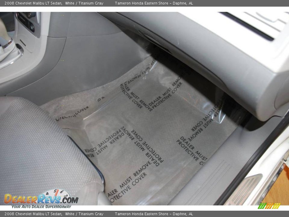 2008 Chevrolet Malibu LT Sedan White / Titanium Gray Photo #27