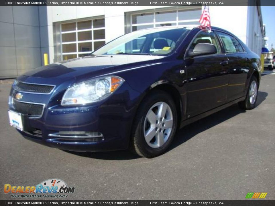 2008 Chevrolet Malibu LS Sedan Imperial Blue Metallic / Cocoa/Cashmere Beige Photo #1