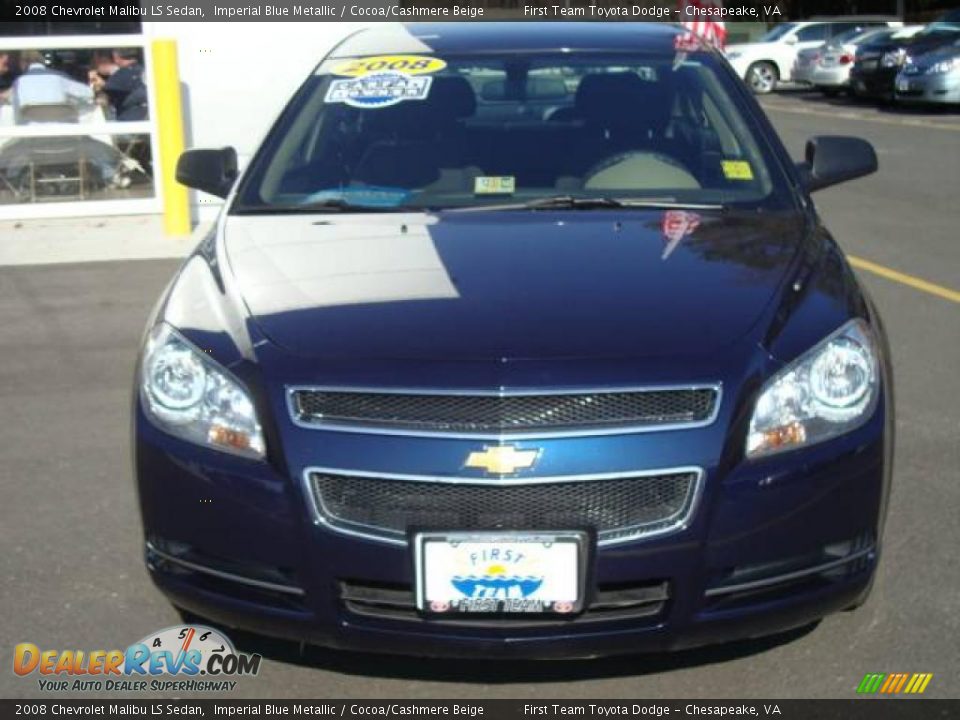 2008 Chevrolet Malibu LS Sedan Imperial Blue Metallic / Cocoa/Cashmere Beige Photo #8