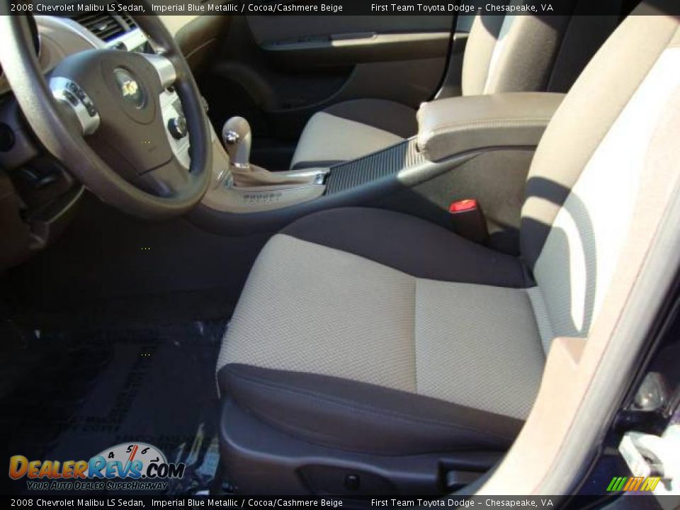 2008 Chevrolet Malibu LS Sedan Imperial Blue Metallic / Cocoa/Cashmere Beige Photo #9